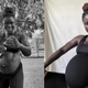 Athlete and model Jeneil Williams at 39 weeks pregnant.